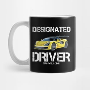 Designated Driver DD Sportcar Tips Welcome Party Mug